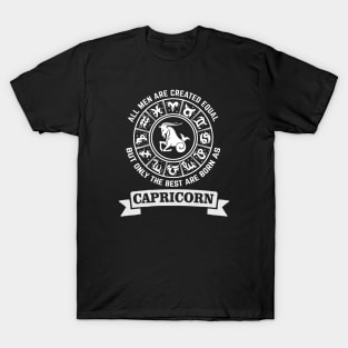 Only The Best Men Are Born As Capricorn T-Shirt